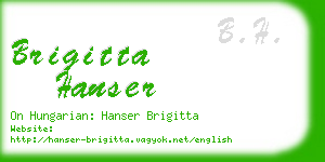 brigitta hanser business card